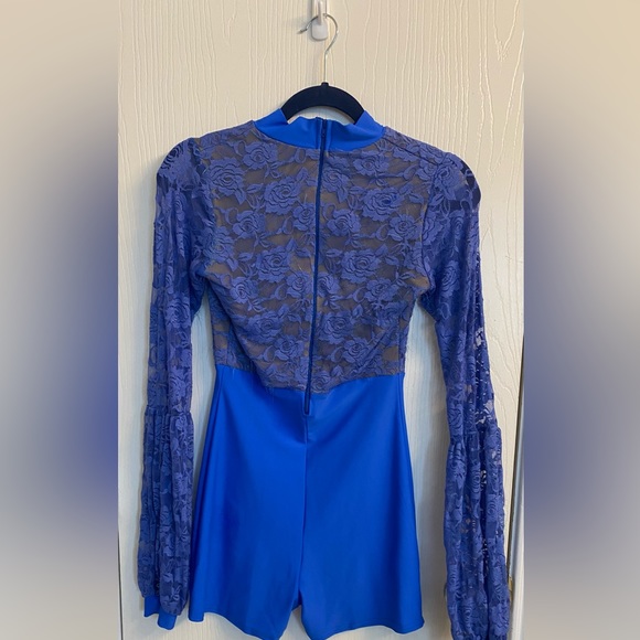 Blue floral jazz costume - Picture 2 of 6